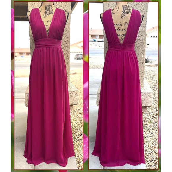 Lulus Heavenly Hues Magenta Maxi Dress Size XS - Picture 5 of 9